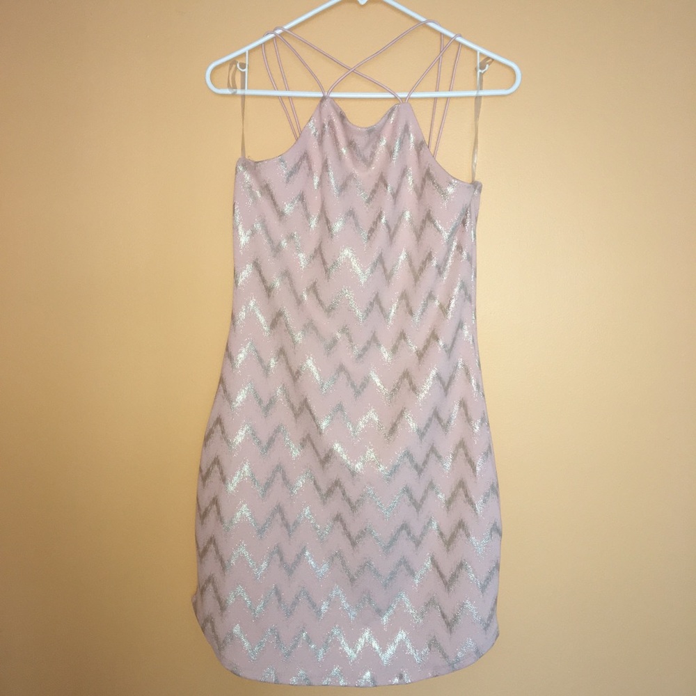 baileyblue Cross-Strap Zig Zag Dress L